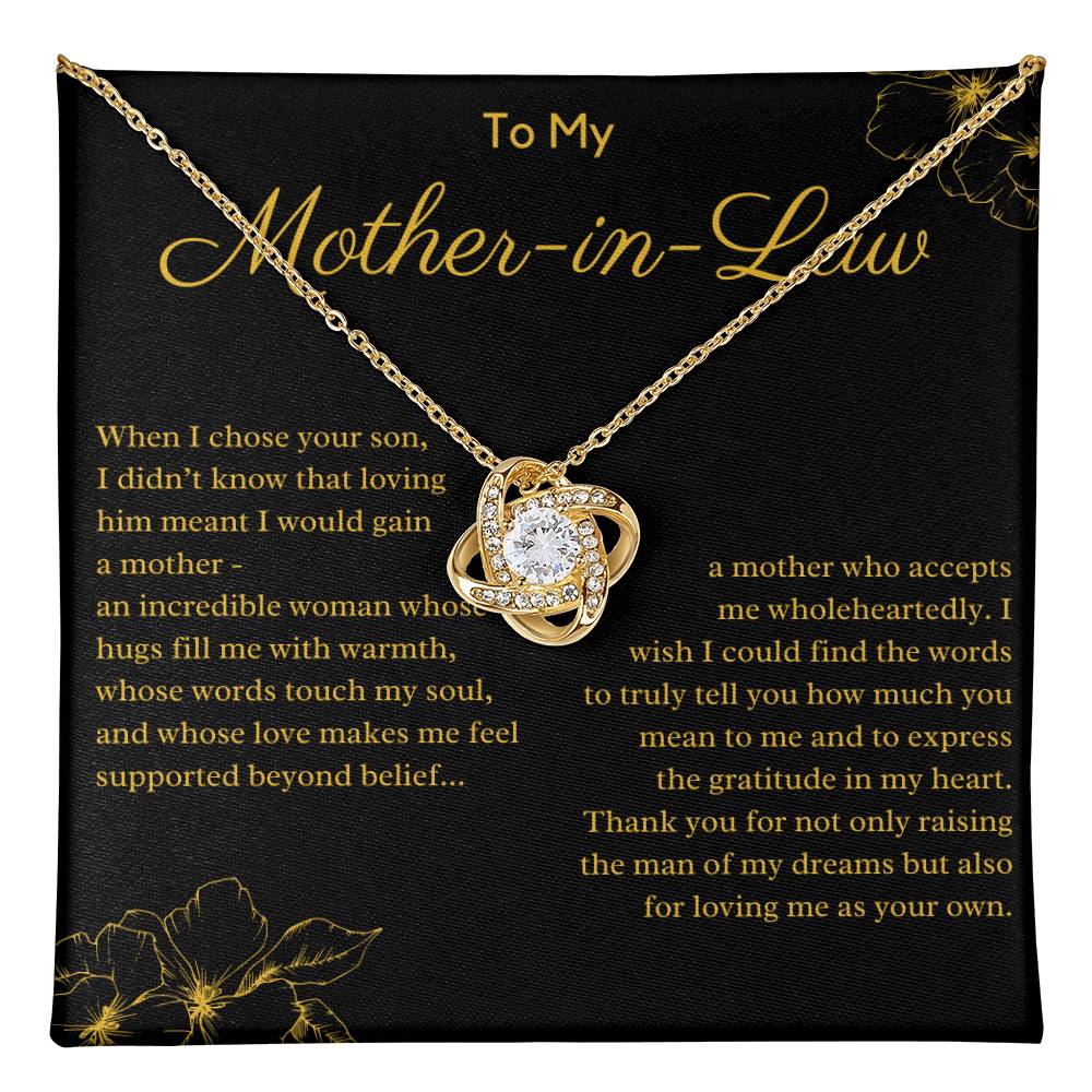 To My Mother In Law From Daughter In Law - Thank You For Loving Me As Your Own