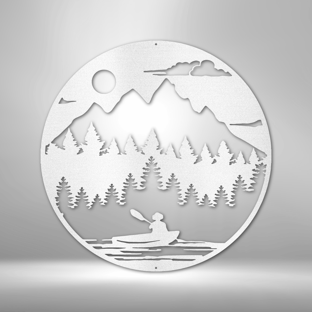 Canoe the Wild Metal Sign Wall Decoration Metal Art Wall Hangings Quote Wall Art Metal Sign Housewarming Gift