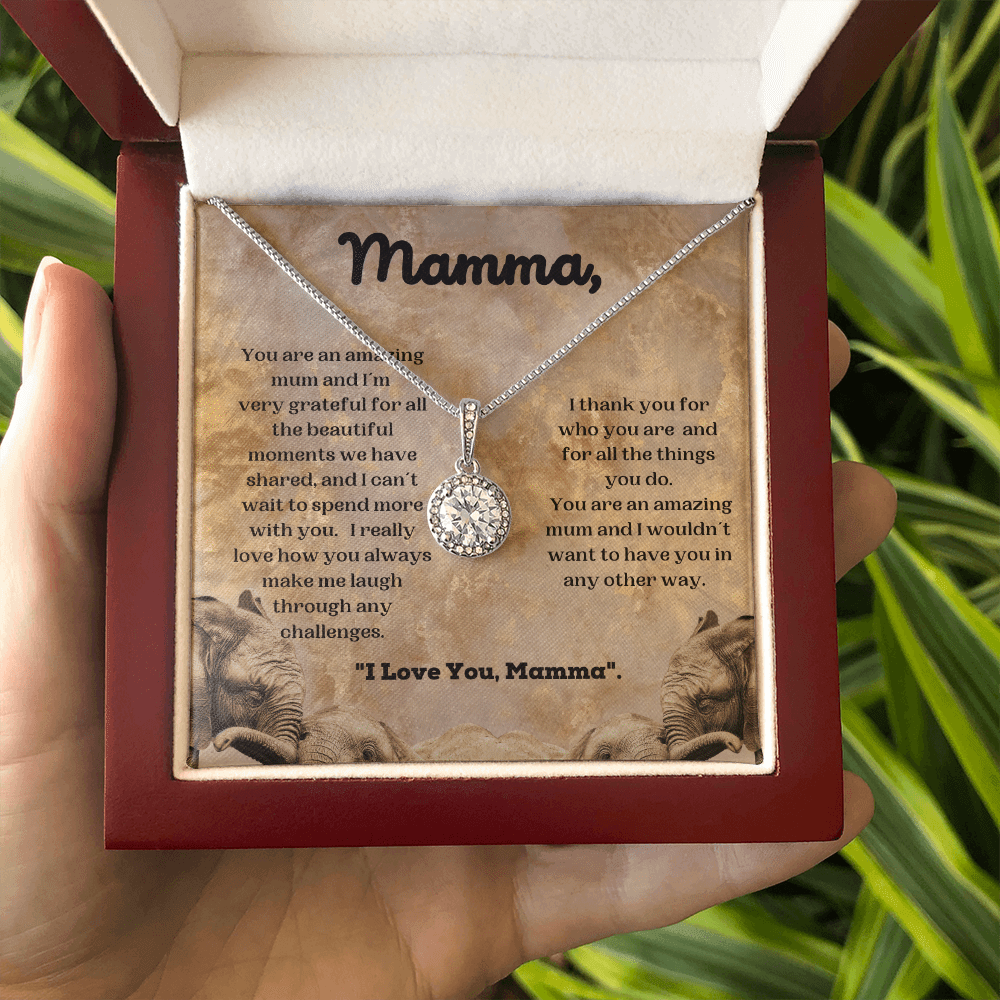 Gift For Mum/Mother/Stepmum - Amazing Mamma - Necklace