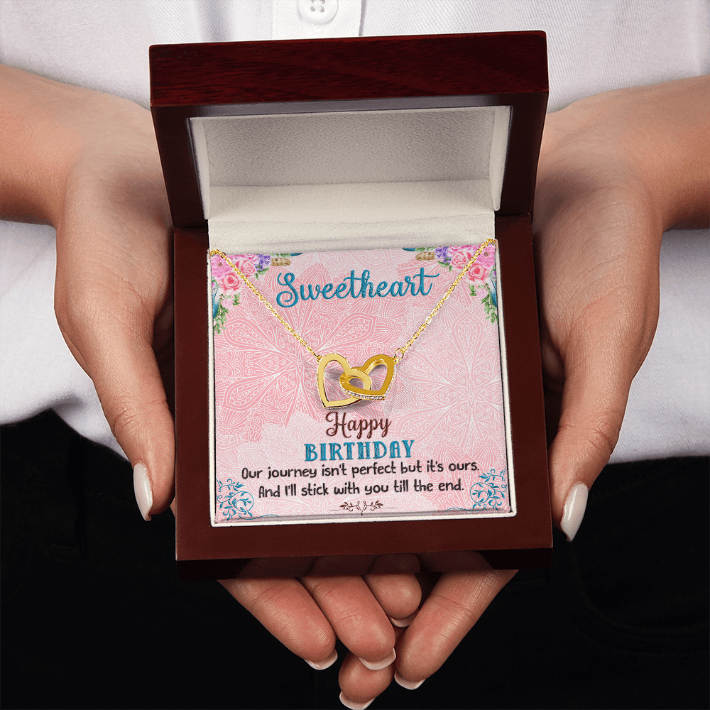 My Sweetheart Interlocking Hearts Necklace