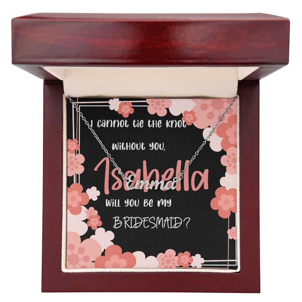 Personalized Bridesmaid  Necklace