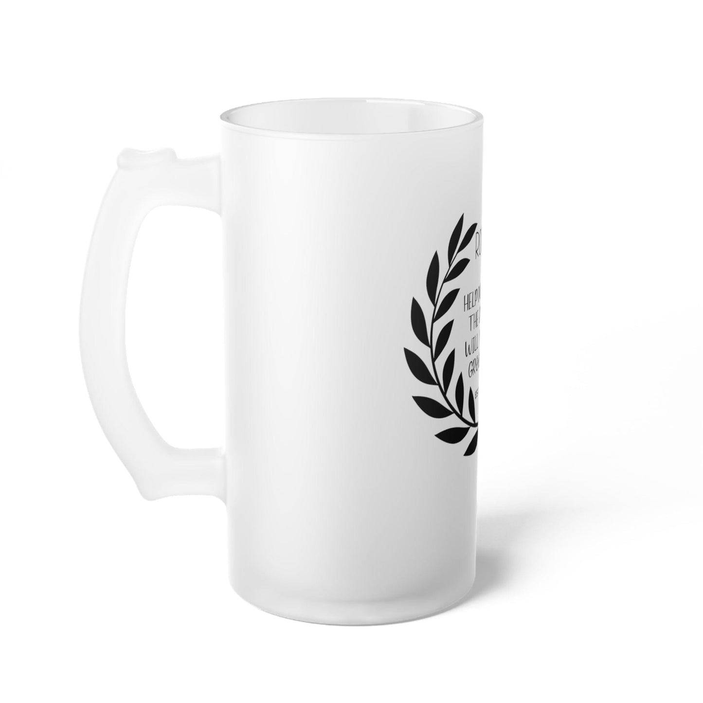 Custom Groomsmen Proposal Frosted Glass Beer Mug