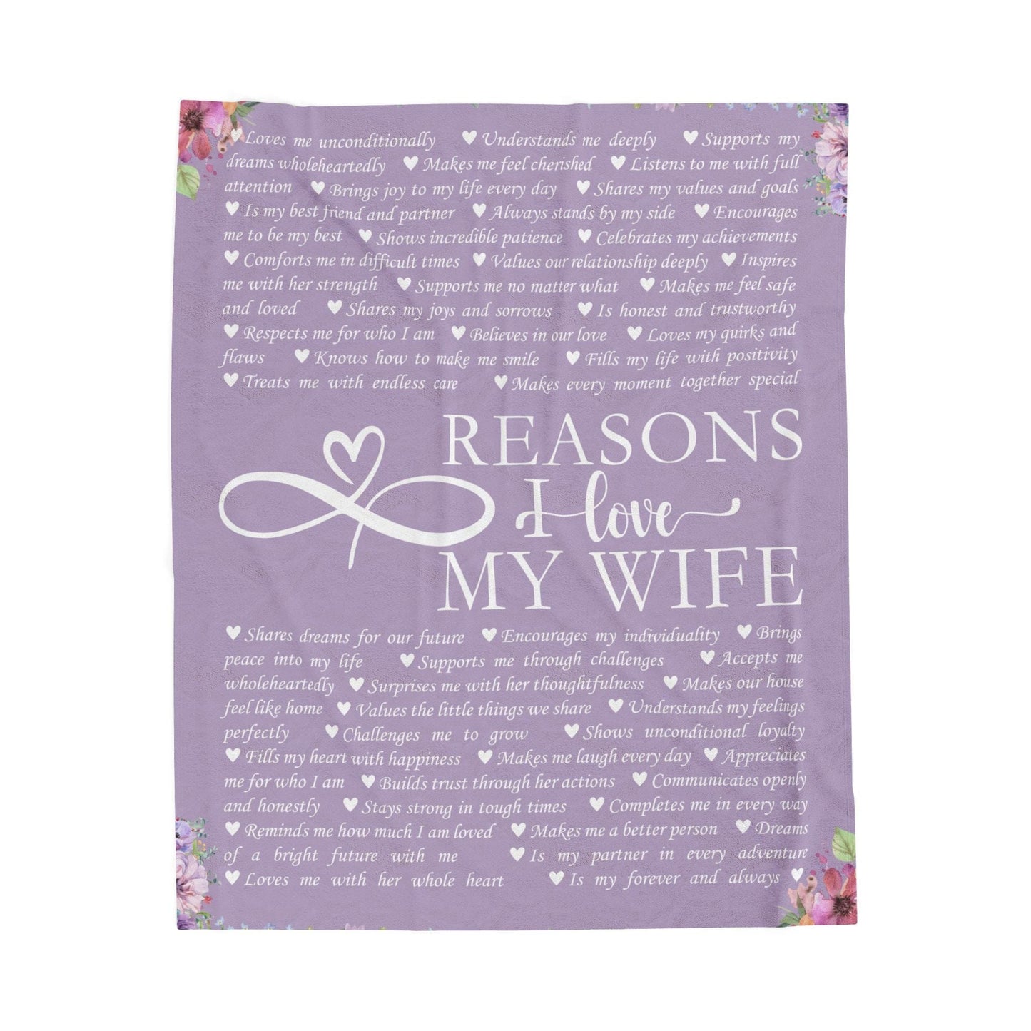 Personalized Name Upload Purple Velveteen Plush Blanket
