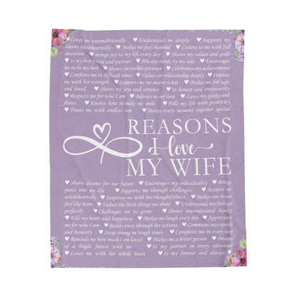 Personalized Name Upload Purple Velveteen Plush Blanket