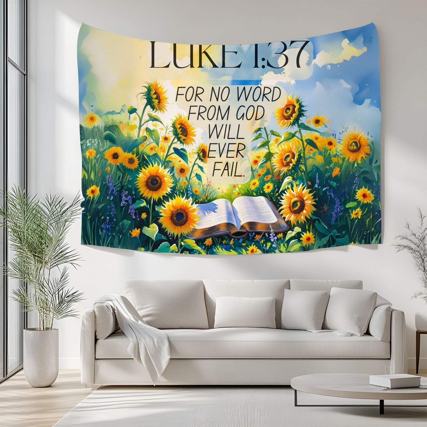 God Will Not Fail Wall Tapestry