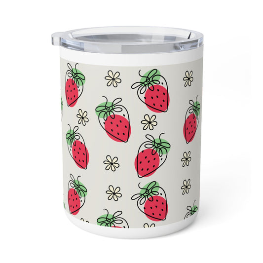 Loves Strawberry Insulated Coffee Mug, 10oz