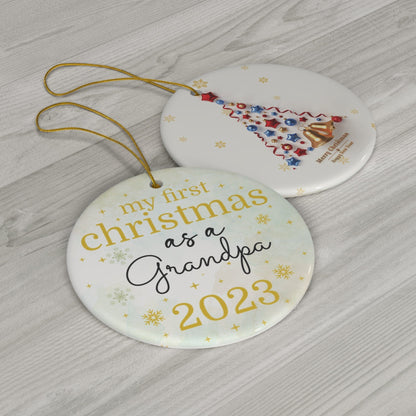 Custom My First Christmas As Ceramic Ornament, 1-Pack