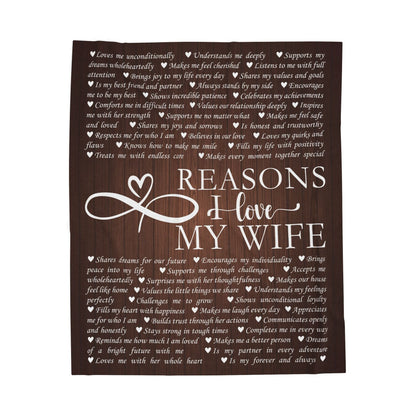 Customized Name Upload Choco Velveteen Plush Blanket