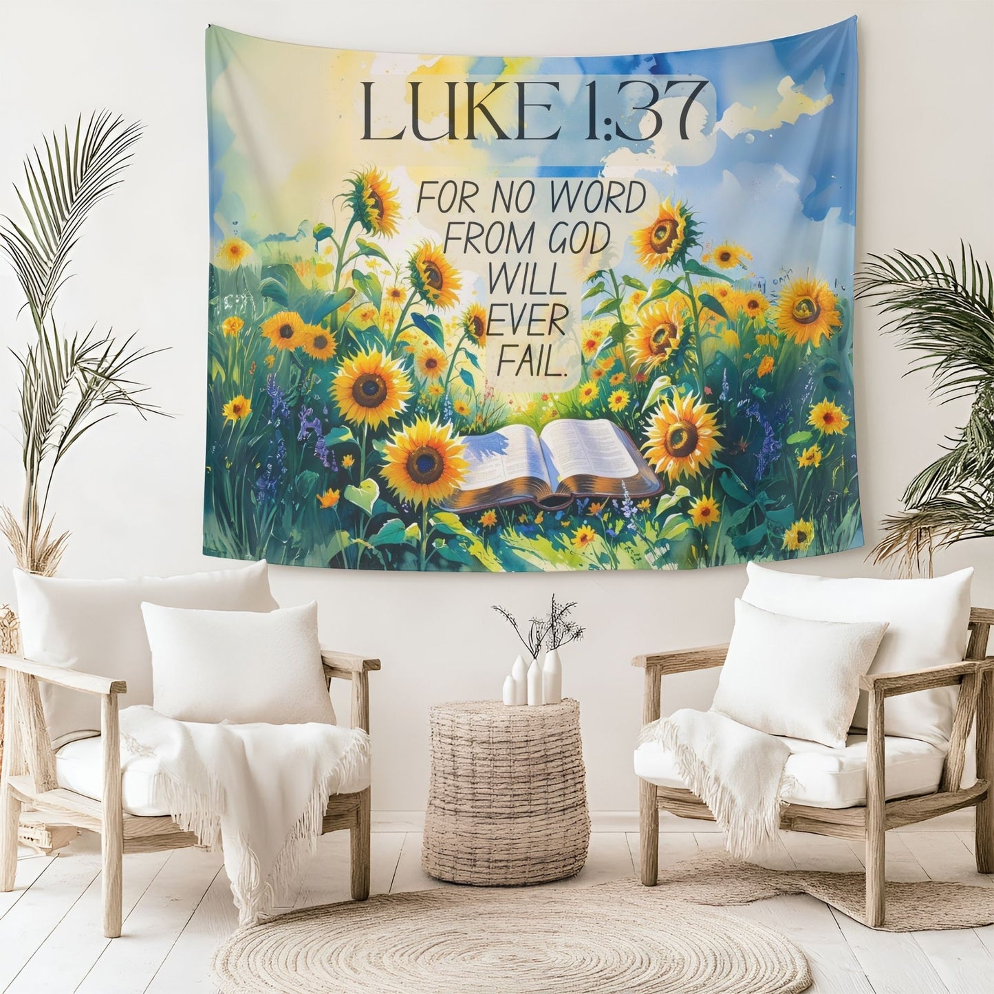 God Will Not Fail Wall Tapestry