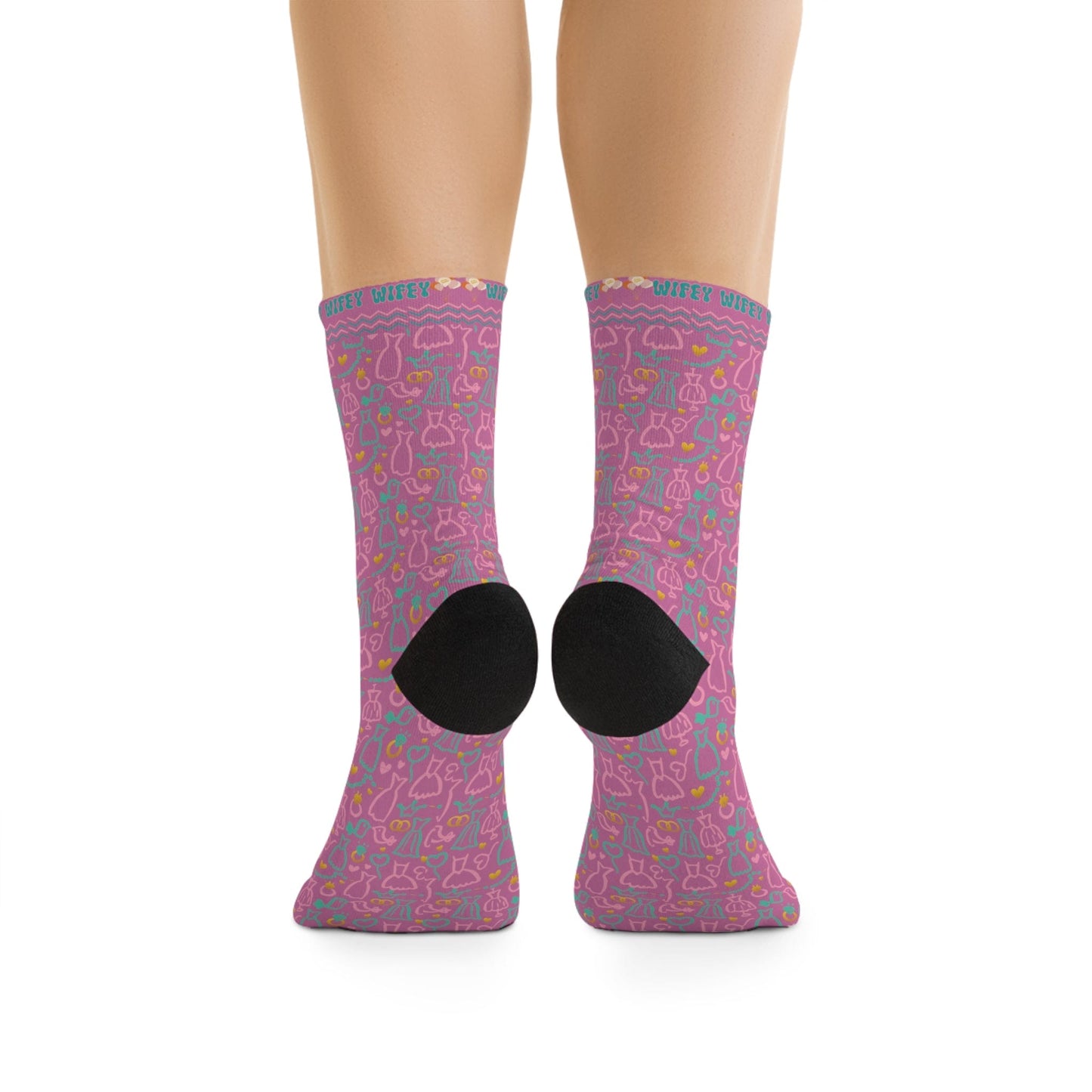Bride Pink Socks