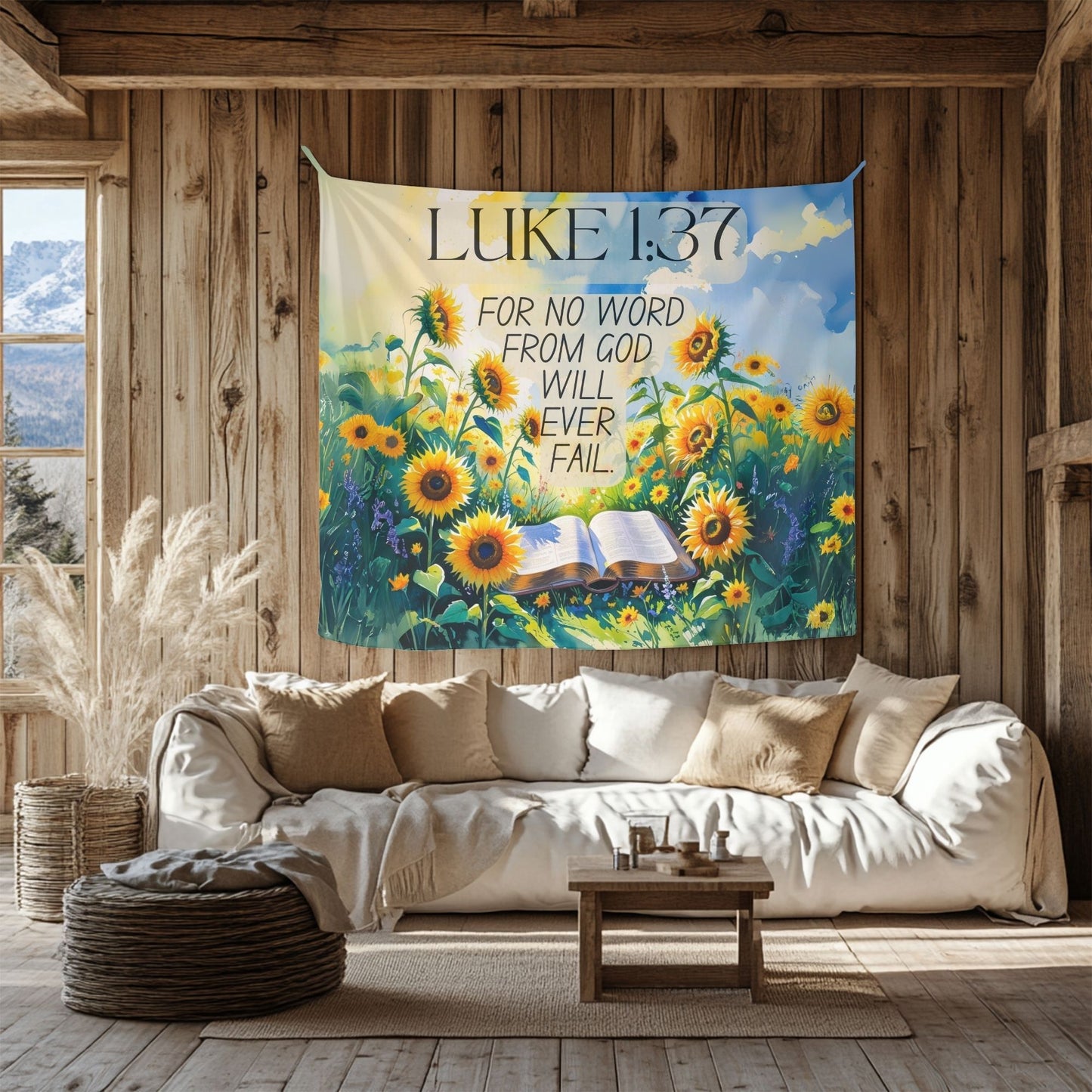 God Will Not Fail Wall Tapestry