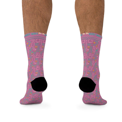 Bride Pink Socks