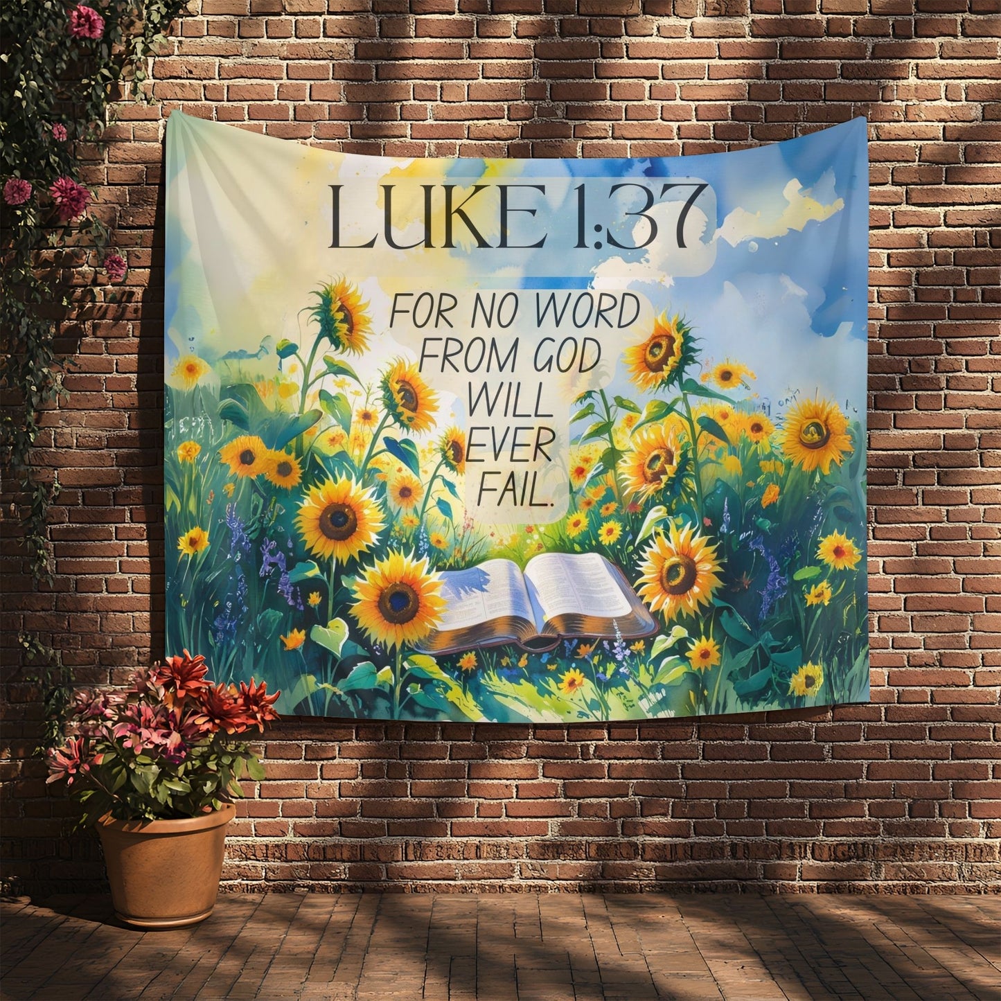 God Will Not Fail Wall Tapestry