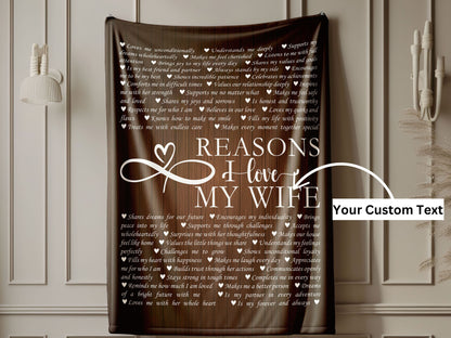 Customized Name Upload Choco Velveteen Plush Blanket