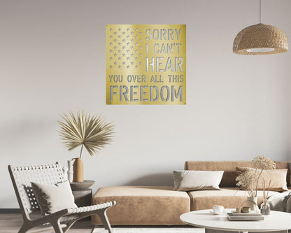 Patriotic This Freedom Metal Sign