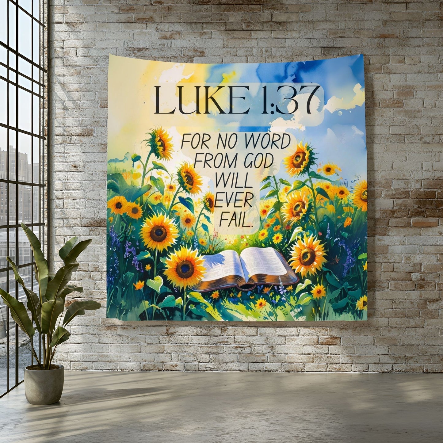 God Will Not Fail Wall Tapestry