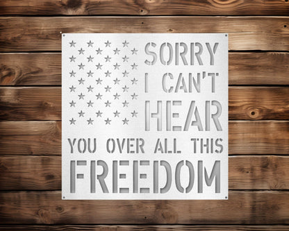Patriotic This Freedom Metal Sign