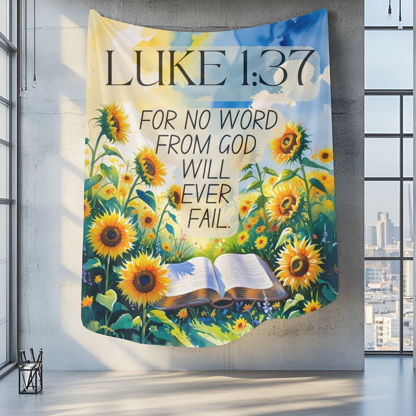 God Will Not Fail Wall Tapestry