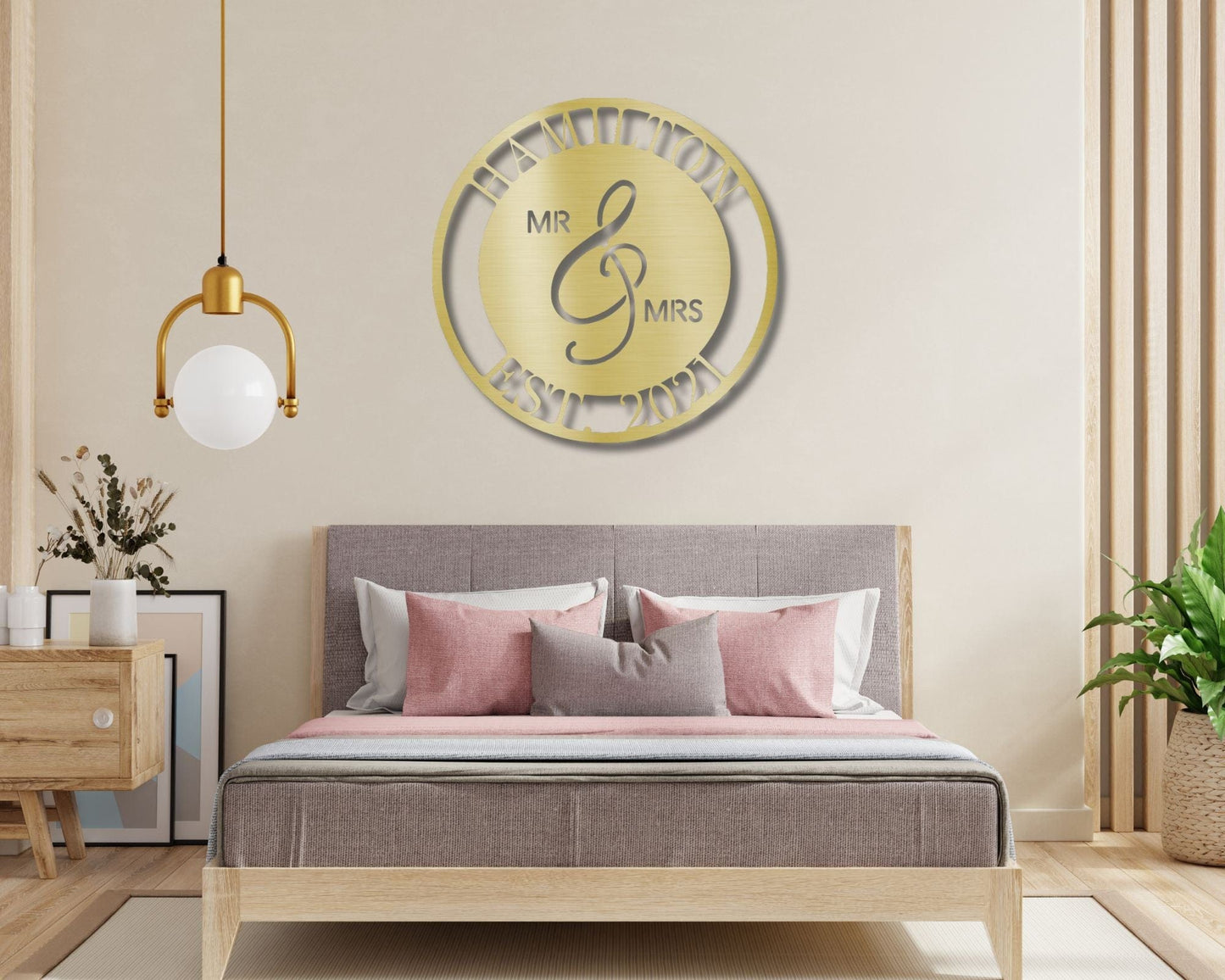 Personalized Wedding Metal Sign