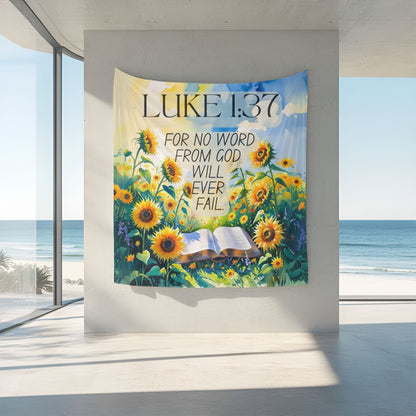 God Will Not Fail Wall Tapestry