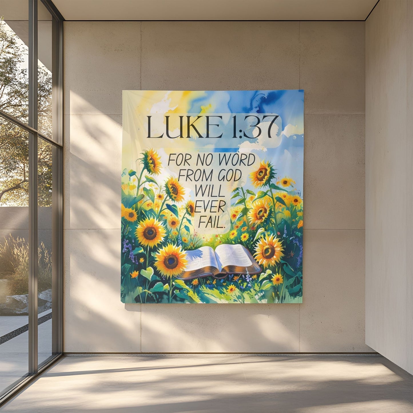 God Will Not Fail Wall Tapestry