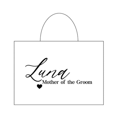 Personalized Bridesmaids Beach Jute Tote Bag, Custom Bridal Shower Party Wedding Gifts, Burlap Eco-Friendly Shopping Tote Bags