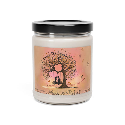 Couple Multi Scented Custom Candle Gift - Valentine Gift- All Occasions Scented Candle Gift for Wife