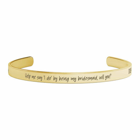 Custom Proposal Bracelet