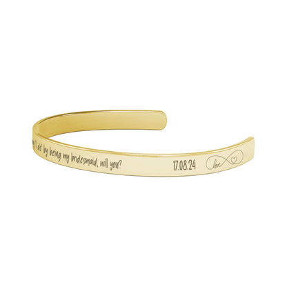 Custom Proposal Bracelet