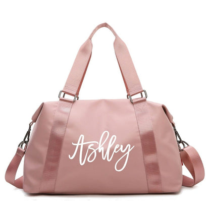 Personalized Duffel Bag Ladies Gift Custom Weekend Bag Gym Bag Cabin Tote Bag WomenGift Travel Bag Waterproof Shoulder Bag