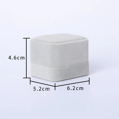 Exquisite Flannel Gift Box For Ring & Earring