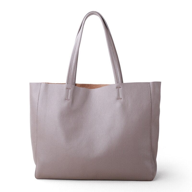 Women Luxury Bag Casual Tote Female Fashion Summer Beach Handbag Lady Popular Soft Genuine Leather Shoulder Shopping Bag