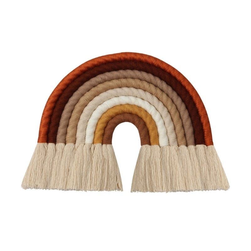 8 Layers Nordic Woven Rainbow Tapestry Home Decor Wall Hanging Toys Nursery Decor Living Room Children Girls Bedroom Decoration