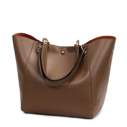 Women PU Leather Shoulder Bag Ladies Large Capacity Bag Female Composite Bag Classic Handbag