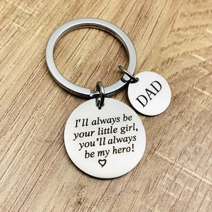 Father's Day Gift Stainless Steel Fashion Keychain