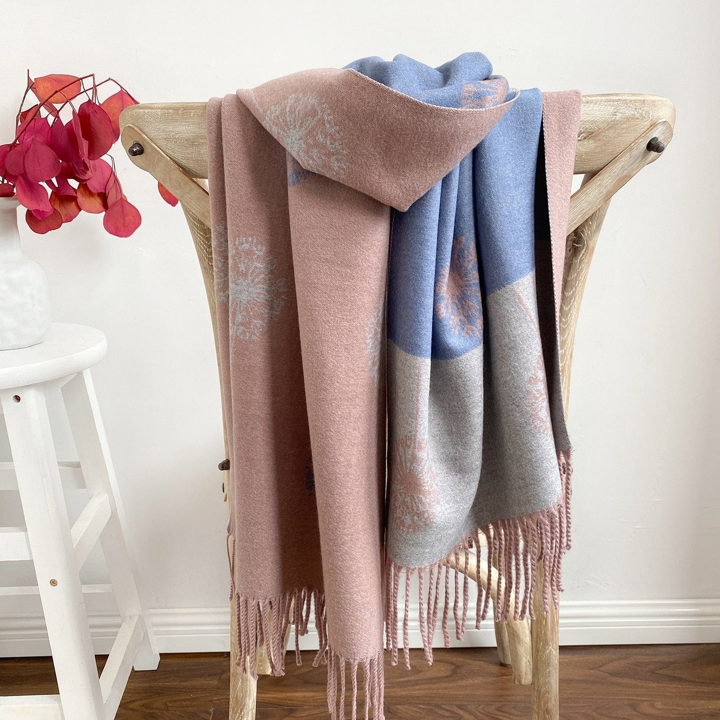 Pashmina Scarf Winter Women Pashmina Shawls Warm Blanket Wraps Female Foulard Bandana Brand