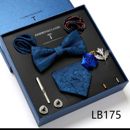 Gift Box Bowties Hanky Cufflinks Gift Box Set