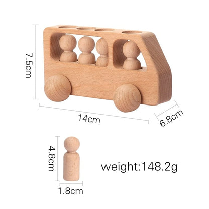 Wooden Toys for Children Puzzle Game Cartoon Wood Peg Dolls Educational Toy Car Newborn Baby Blocks Christmas Gifts