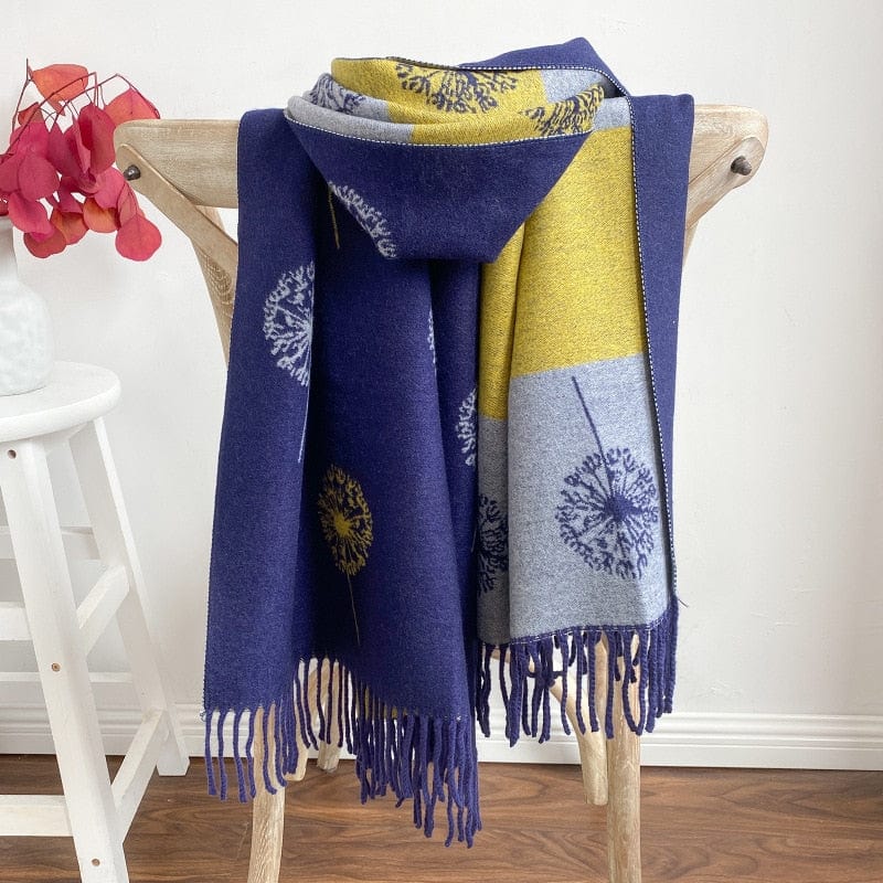 Pashmina Scarf Winter Women Pashmina Shawls Warm Blanket Wraps Female Foulard Bandana Brand