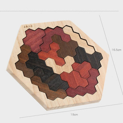Colorful 3D Puzzle Wooden Tangram Toys High Quality Puzzle Game For Kids Preschool Imagination Educational Toys For Children