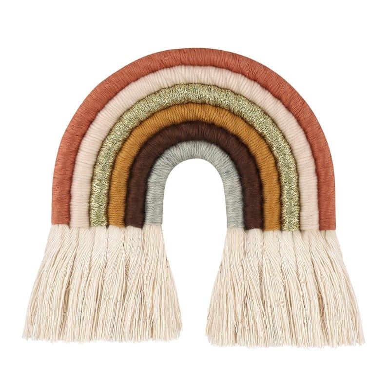 8 Layers Nordic Woven Rainbow Tapestry Home Decor Wall Hanging Toys Nursery Decor Living Room Children Girls Bedroom Decoration