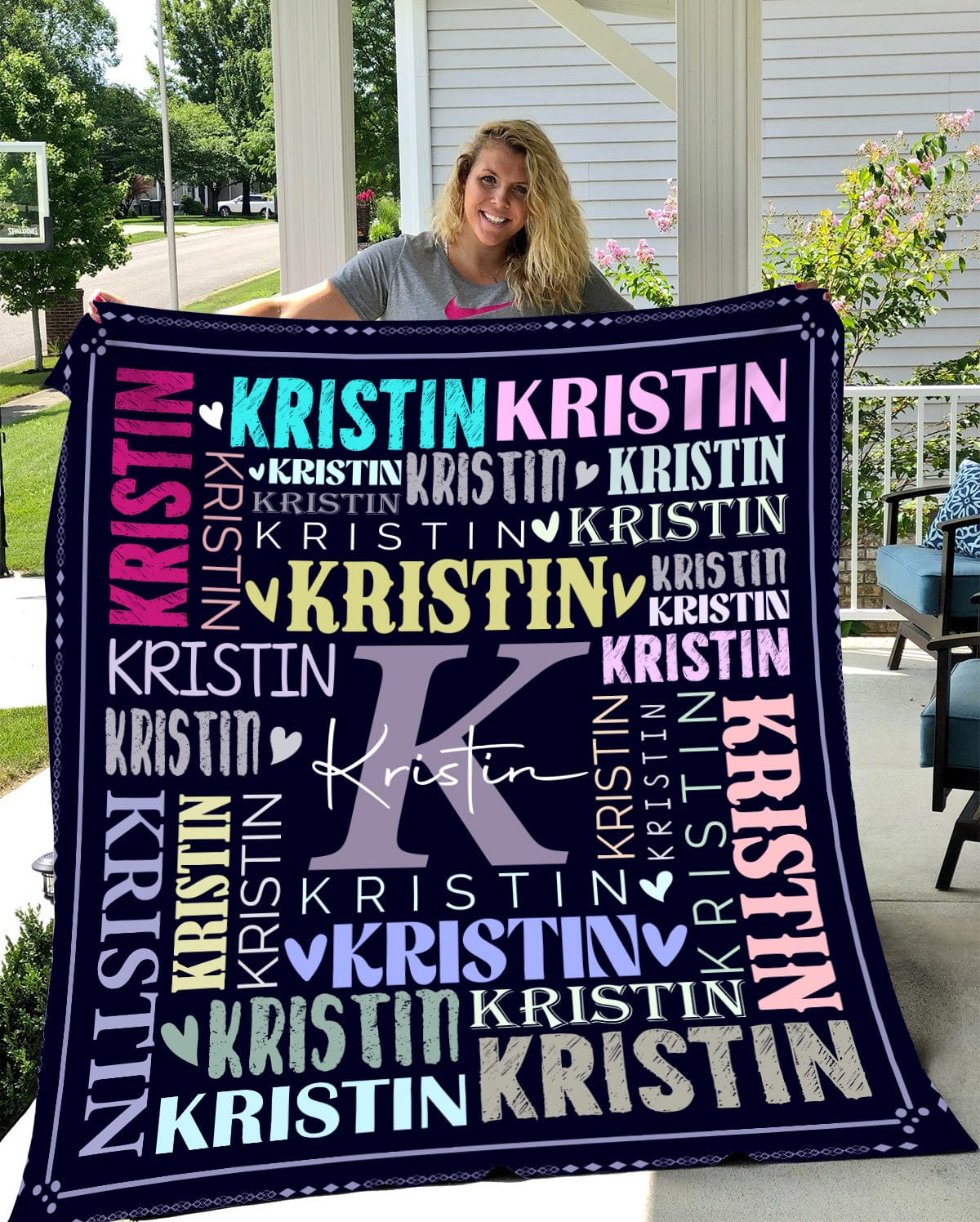 Custom Name Luxurious Sherpa Blanket