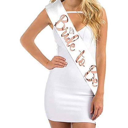Bride To Be Sash Wedding Decoration Bridal Shower Team Bride To Be Satin Sash Bachelorette Party Hen Party Decoration Supplies
