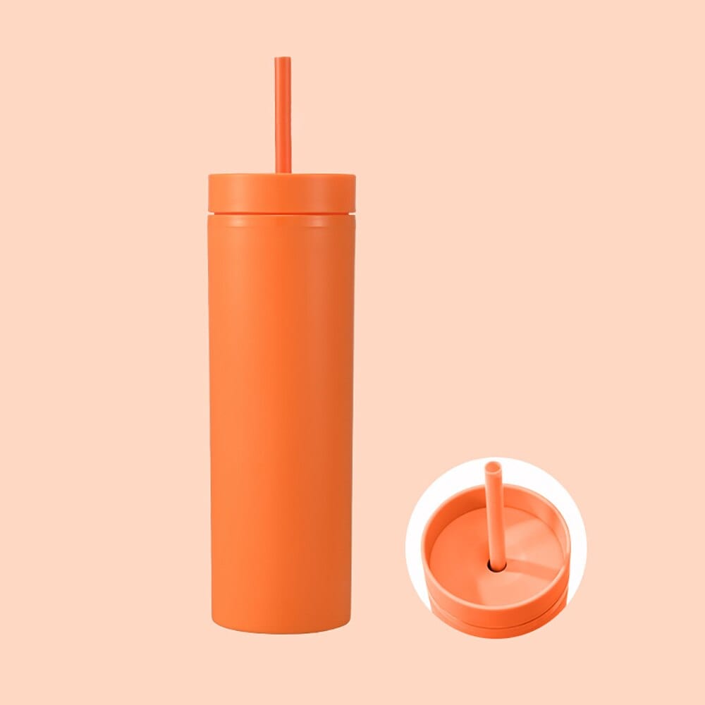 Personalized 16oz Matte Tumbler With Straw