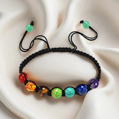 To My Beautiful Granddaughter Rainbow Stone Bracelet