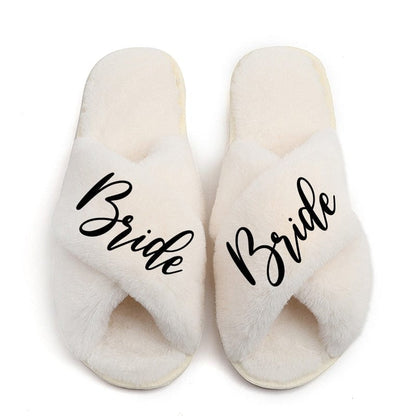 Personalize Custom Slipper Bride Slippers Hen Party Favor Bride Bridesmaid Slippers Set Woman Wedding Slipper Bride Team