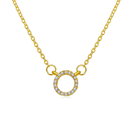 Elegant Crystal Circle Pendant