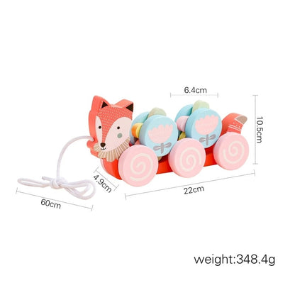 Wooden Train Birthday Toy  Learning Toys Baby Educational Toys  Wooden Trolley  Baby Learning Toys  Number Of Wood Baby's Toys