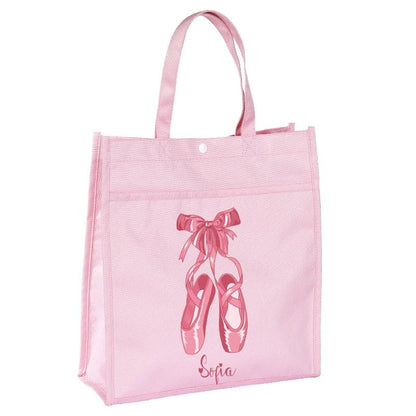 Personalized Name Ballerina Tote Bag  Ballet Dance Bag Birthday Gift Bag Ballet Tote Bag Ballet Dancer bag