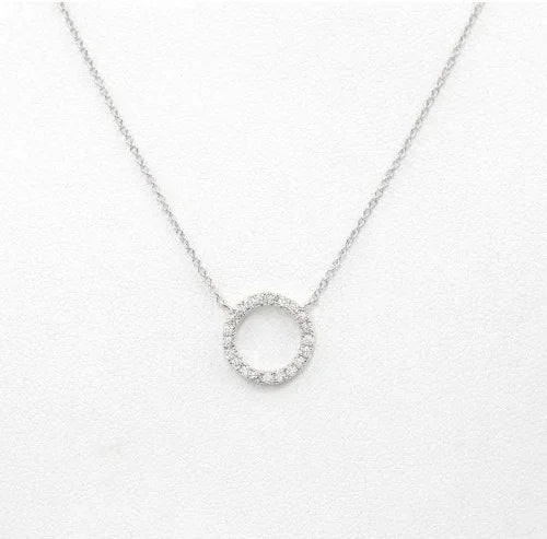 Elegant Crystal Circle Pendant